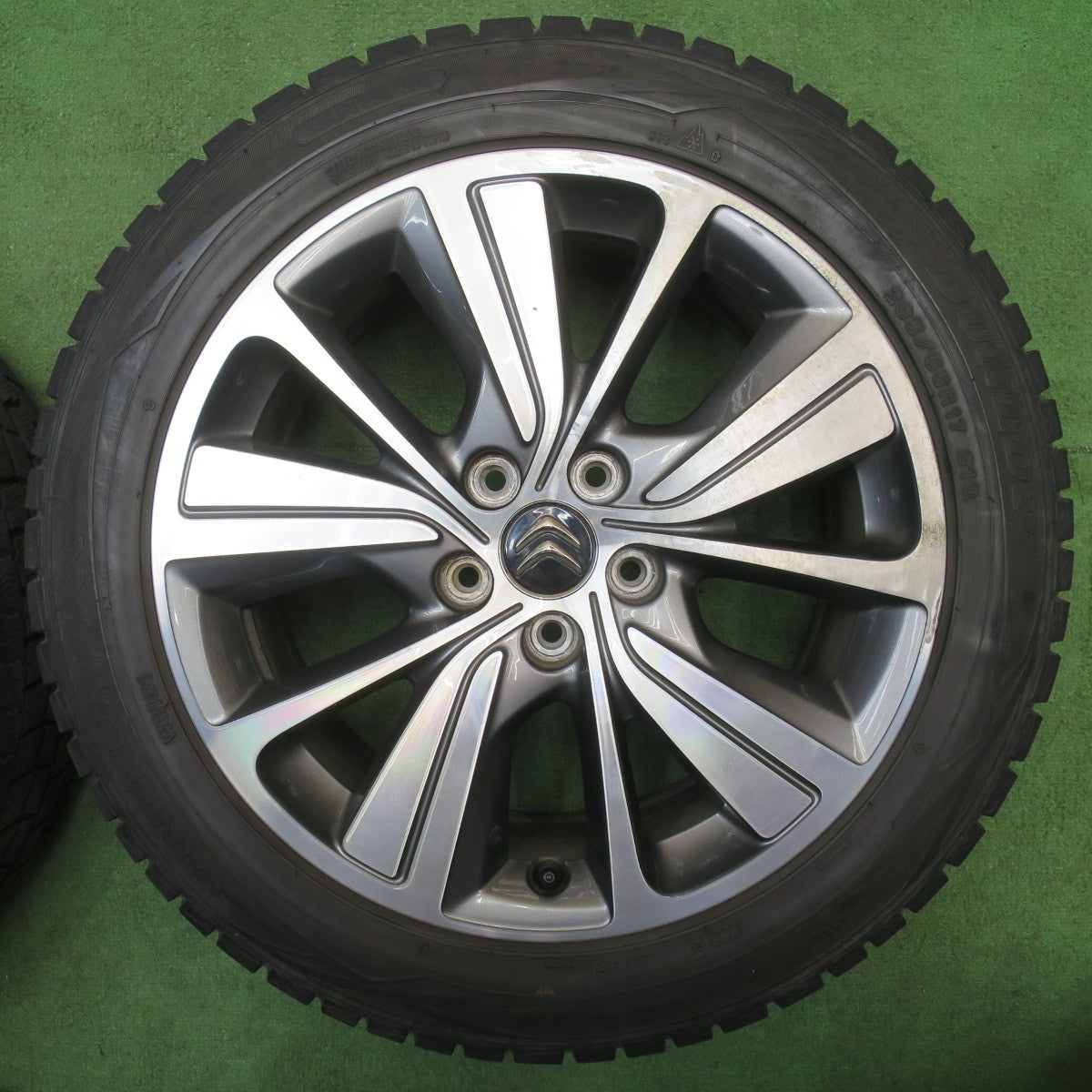 バリ溝！9分★シトロエン ピカソ C4 純正 205/55R17 スタッドレス ダンロップ ウインターマックス WM01 17インチ PCD108/5H★6051503NJス