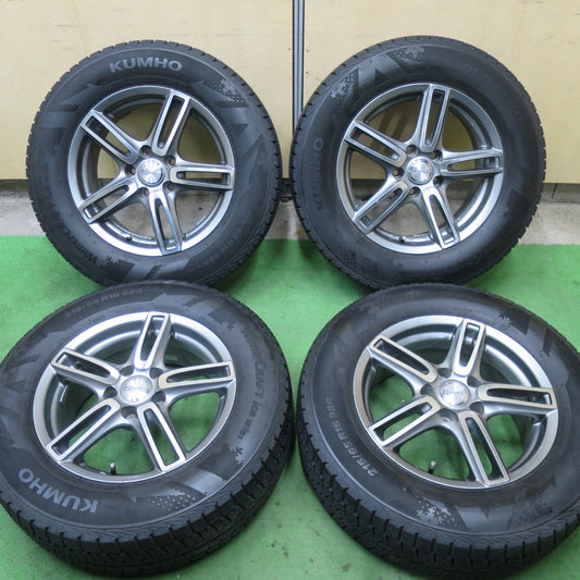 バリ溝！21年！9.5分★スタッドレス 215/65R16 クムホ ウインター クラフト アイス Wi61 e:vance エヴァンス 16インチ PCD114.3/5H★5052002TTス