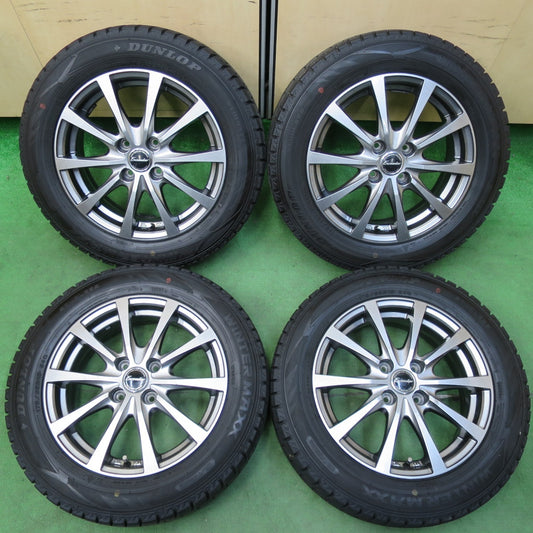 [送料無料] バリ溝！22年！9分★スタッドレス 175/65R15 ダンロップ ウインターマックス WM02 Exceeder エクシーダー 15インチ PCD100/4H★4111310イス