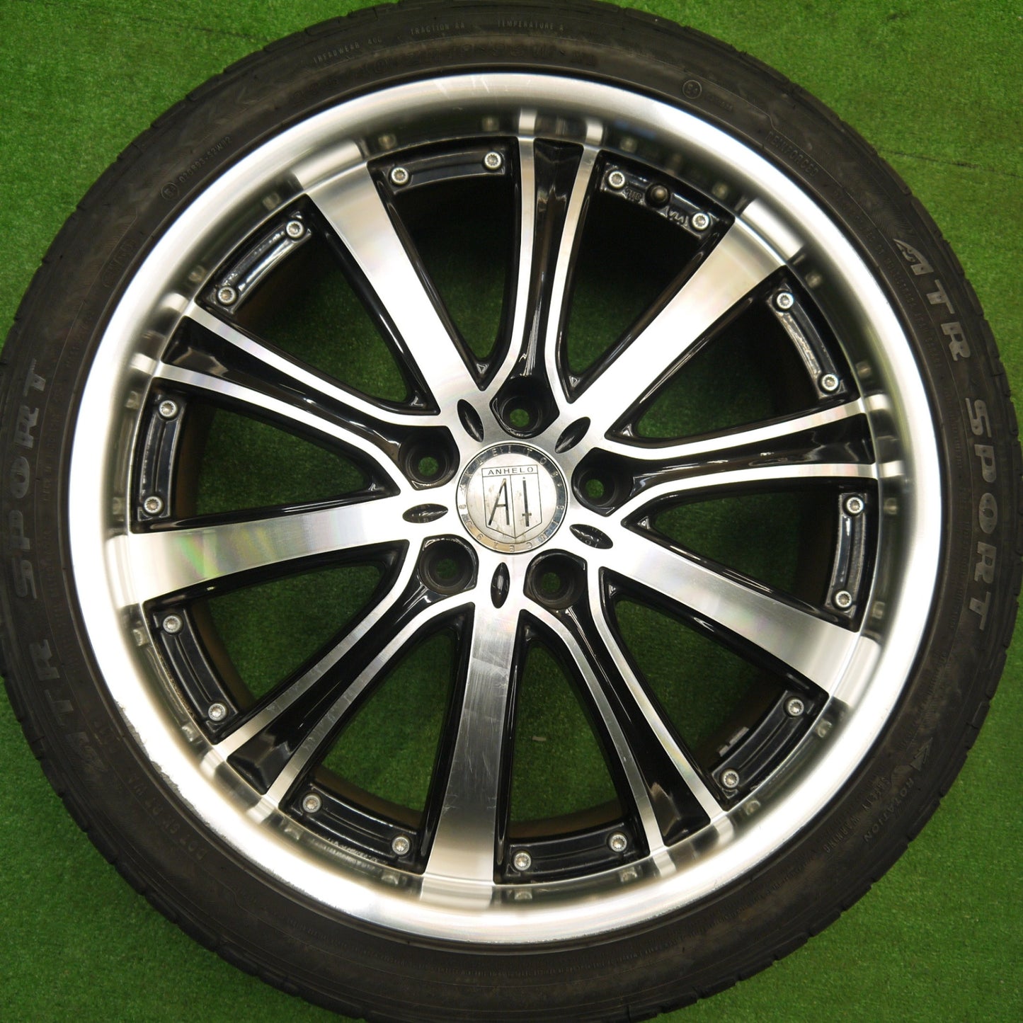 バリ溝！ほぼ10分★ANHELO KLEITOS M190 225/40R19 ATR SPORT アネーロ クレイトス 19インチ PCD114.3/5H★5103104Hノ