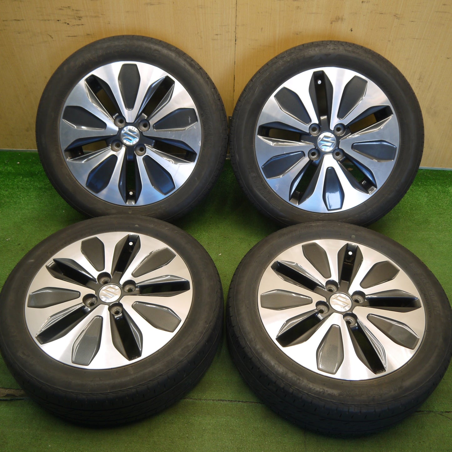キレイ★スズキ MA15S ソリオ 純正 165/60R15 ブリヂストン ネクストリー エコピア 15インチ PCD100/4H★6060802Hノ