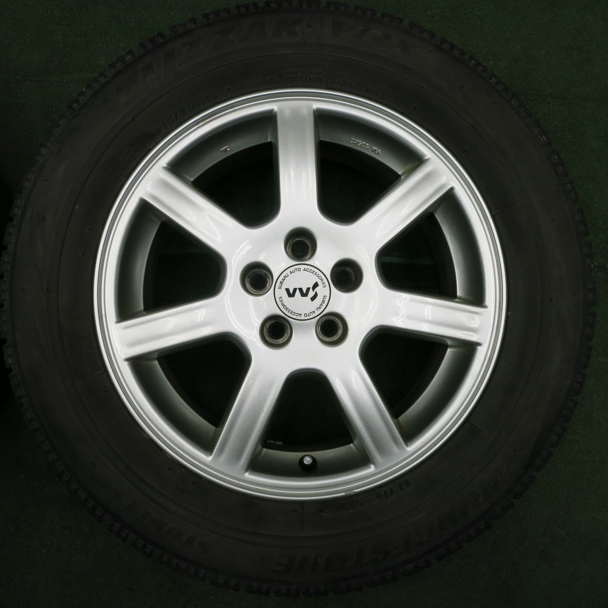 *送料無料* キレイ★スバル フォレスター 純正 OP SAA ENKEI 215/60R16 スタッドレス ブリヂストン ブリザック VRX PCD100/5H★4051811NJス