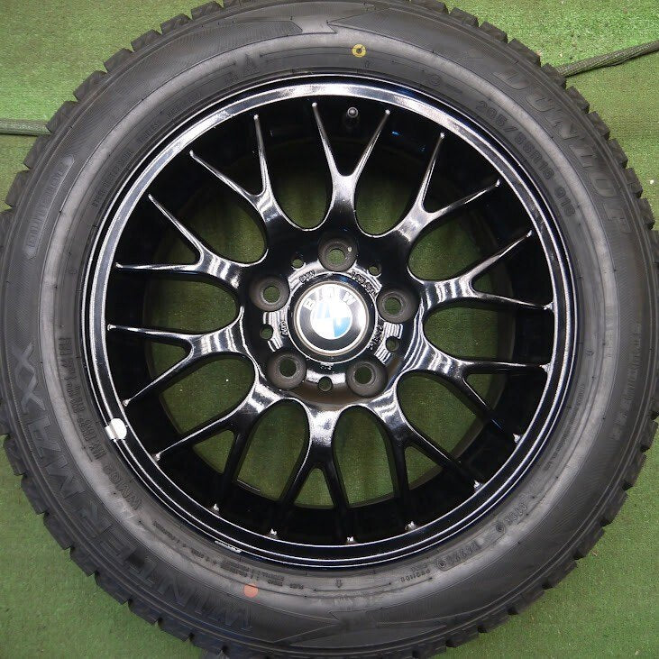 タイヤほぼ未使用！21年★BMW 3シリーズ 純正 205/55R16 スタッドレス ダンロップ WM02 PCD120/5H★3122505Hス