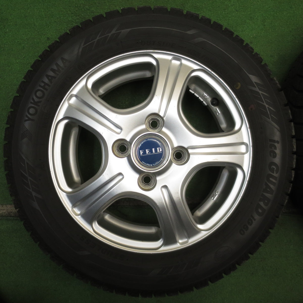 バリ溝！21年！9.5分★スタッドレス 155/65R13 ヨコハマ アイスガード iG60 FEID フェイド 13インチ PCD100/4H★5062703NJス