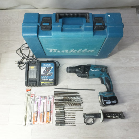 [送料無料] ◆makita マキタ 16mm 充電式ハンマドリル HR162D 14.4V バッテリー 充電器付き 電動工具◆