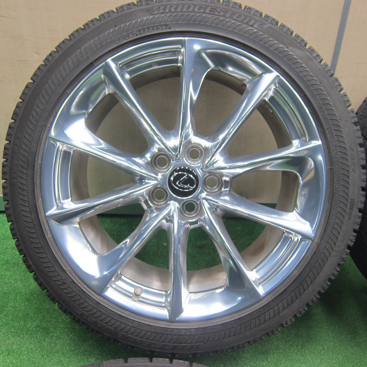 センサー付！バリ溝！キレイ！9分★レクサス LC 500 純正 245/45R20 275/40R20 スタッドレス ブリヂストン ブリザック RFT 20インチ PCD120/5H★4121401TNス