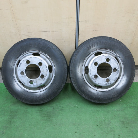 2本価格★日野 デュトロ 純正 TOPY スチール 195/75R15 109/107L ブリヂストン デュラビス R205 トラック 15インチ PCD203.2/5H★5022502ナノ