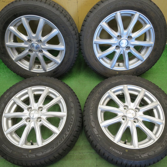 バリ溝！23年！9分★スタッドレス 185/60R15 トーヨー オブザーブ GIZ2 JOKER ジョーカー 15インチ PCD100/4H★6051005NJス