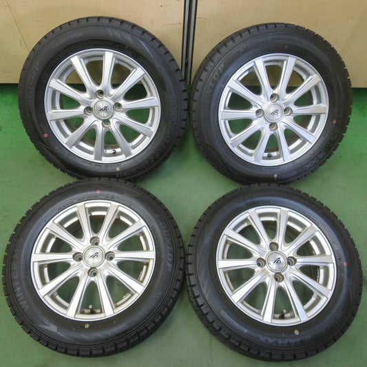 ほぼ未使用！24年★スタッドレス 175/65R14 ダンロップ ウインターマックス WM02 AZ SPORTS AZスポーツ 14インチ PCD100/4H★6052202イス