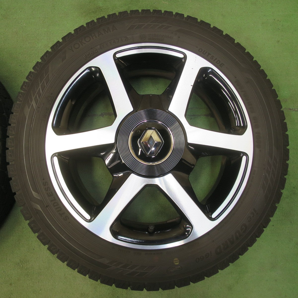 キレイ★ルノー トゥインゴ 純正 165/65R15 スタッドレス ヨコハマ アイスガード iG60 15インチ PCD100/4H★6040804イス
