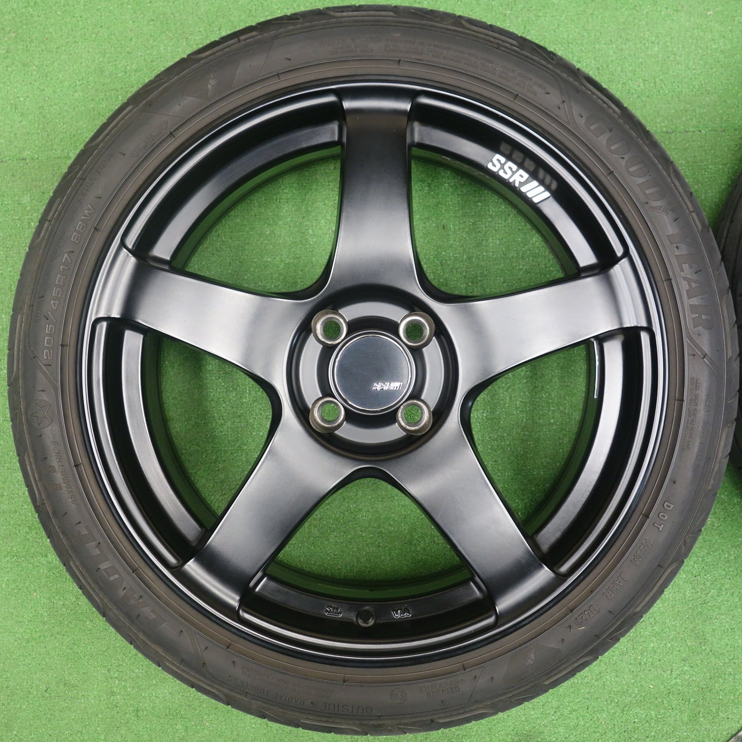 キレイ◎SSR GTV01 205/45R17 グッドイヤー イーグル F1 ASYMMETRIC3 17インチ PCD100/4H◎6061201KTノ