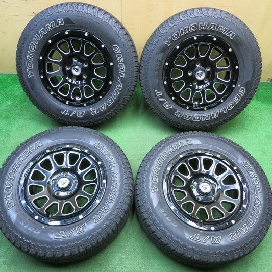 キレイ★DELTA FORCE OVAL CRIMSON 235/70R16 ヨコハマ ジオランダー A/T G015 ホワイトレター デルタフォース オーバル クリムソン PCD114.3/5H★5041807TNノ