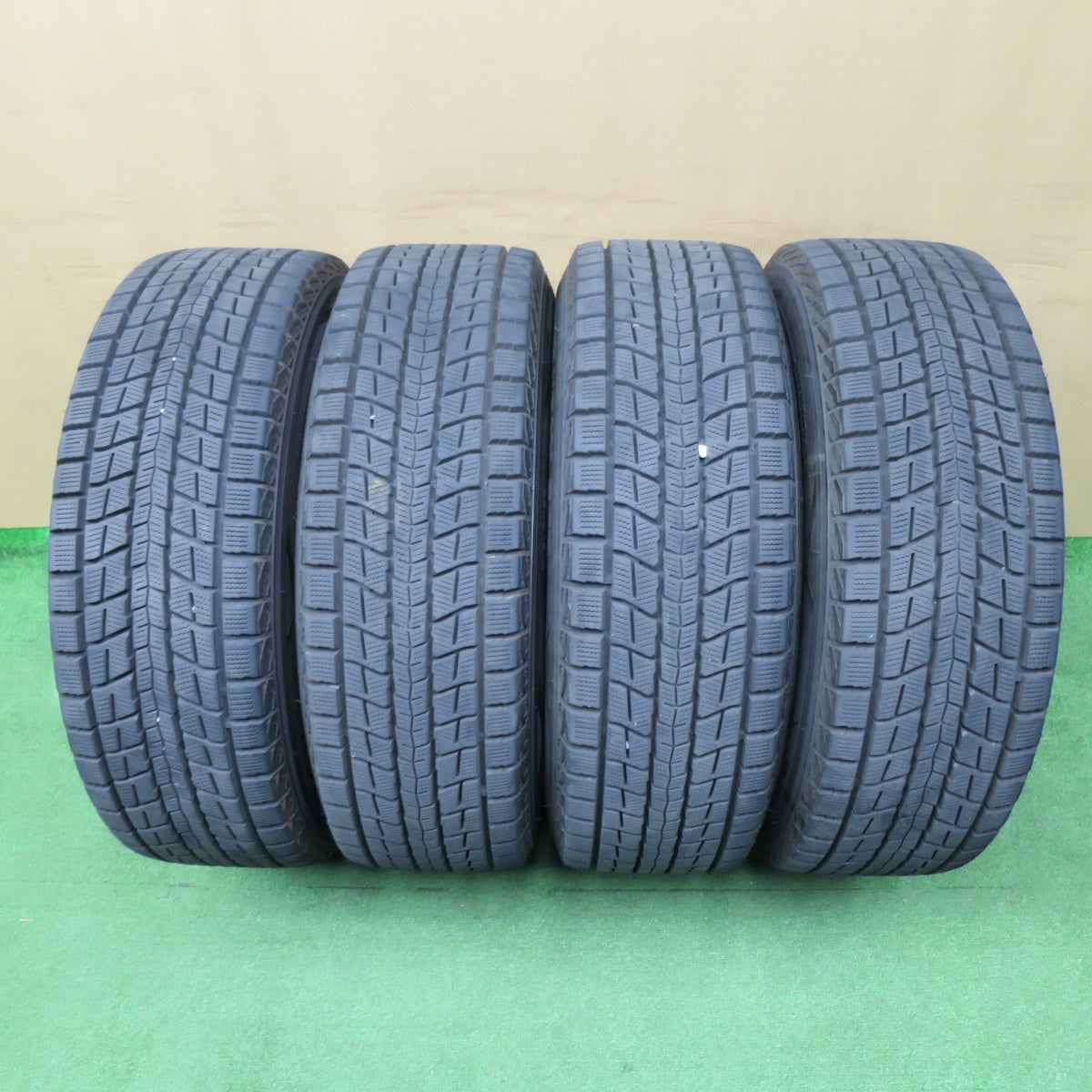 バリ溝！9.5分★RAYS VERSUS VOUGE 225/60R18 スタッドレス ダンロップ ウインターマックス SJ8 18インチ レイズ ベルサス ヴォウジェ PCD114.3/5H★6040302NKス