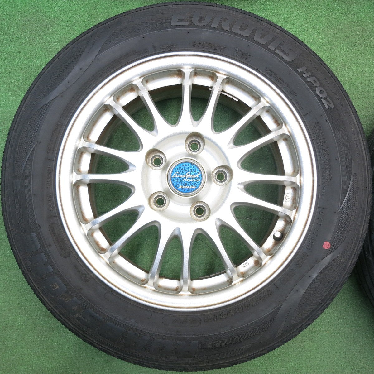 4本価格！24年★195/65R15 ロードストーン EUROVIS HP02 EuroSpeed MANARAY SPORT ユーロスピード 15インチ PCD114.3/5H★6022307HAノ