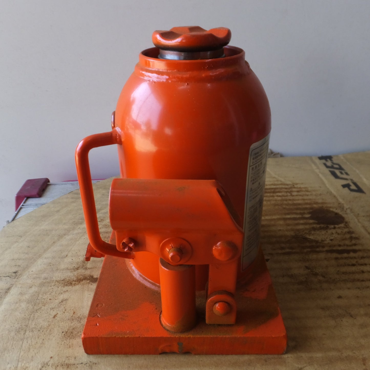 [送料無料] ◆マサダ 油圧ジャッキ HPD-10-2 工具 10TON 10ton 10トン 10000kg 油圧式 オイル だるま ダルマ 車載 自動車 点検 整備(8)◆