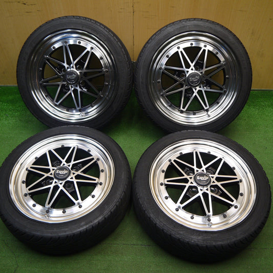 バリ溝！23年！キレイ！9分★WORK Equip EQ3N/N 165/50R15 ナンカン ウルトラ スポーツ NS-2 ワーク エクイップ 15インチ PCD100/4H★6030306Hノ