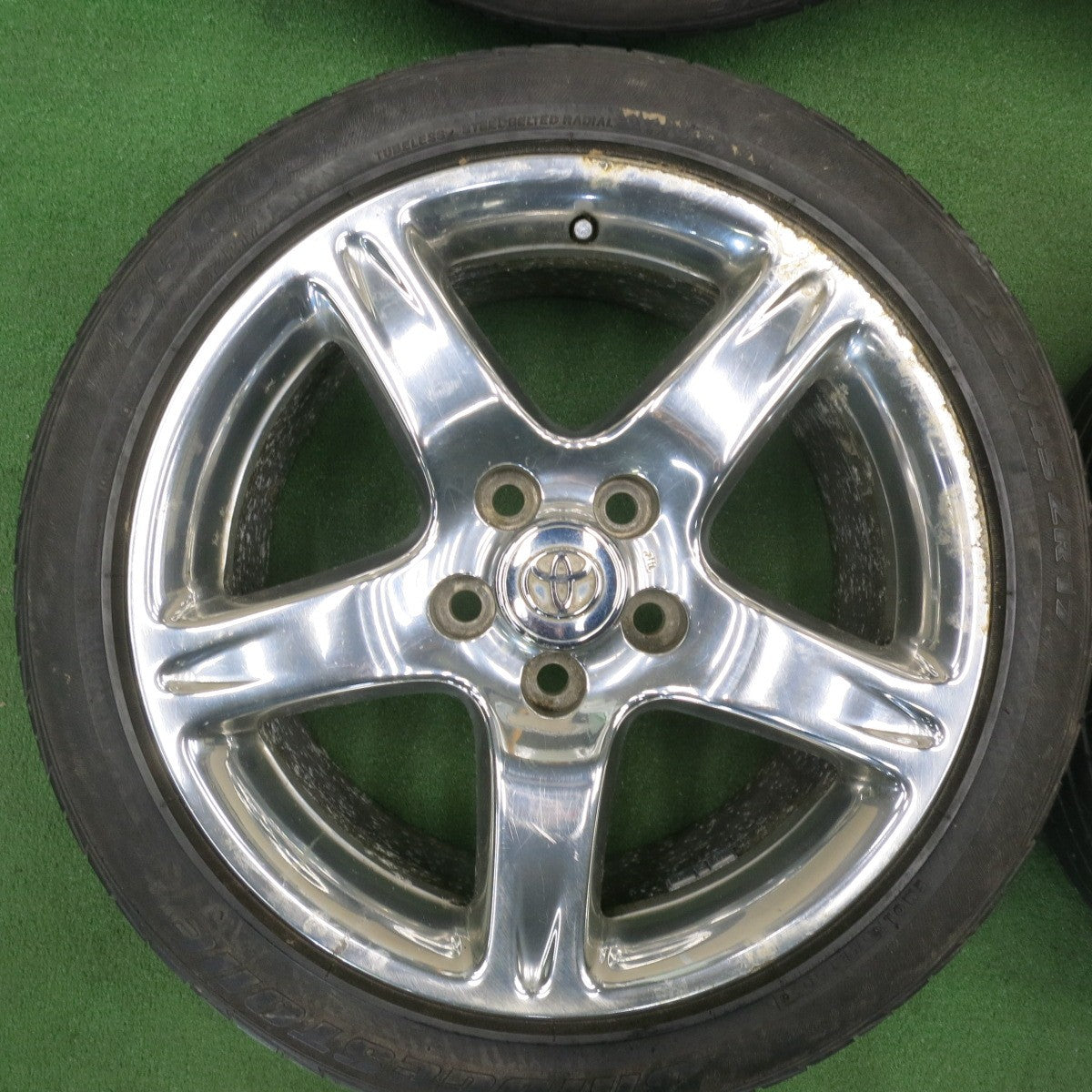 [送料無料] 4本価格★トヨタ 16系 アリスト 純正 235/45R17 ブリヂストン B500Si ブリヂストン ポテンザ RE030 17インチ PCD114.3/5H★5021305TNノ
