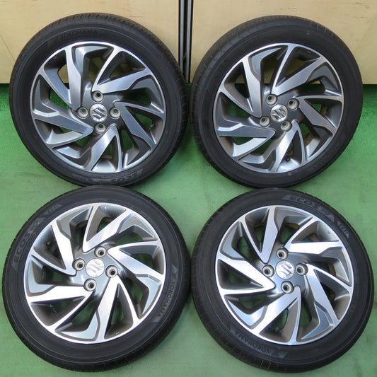 キレイ★スズキ スペーシア カスタム 純正 165/55R15 ヨコハマ エコス ES31 15インチ PCD100/4H★5052908イノ