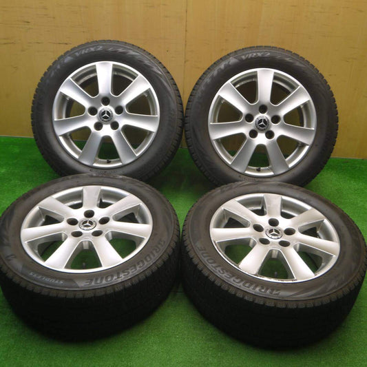 バリ溝！8.5分★ベンツ 等 BORBET 205/55R16 スタッドレス ブリヂストン ブリザック VRX2 ボルベット PCD112/5H★4110106Hス