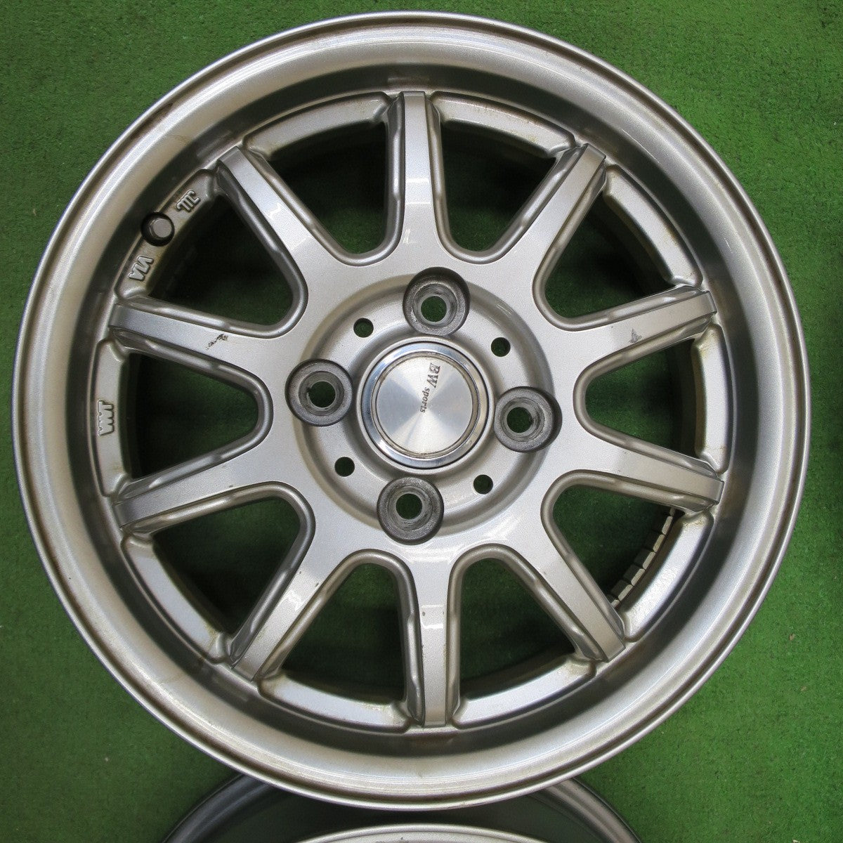 4本価格★BW Sports BWスポーツ 14インチ ホイール 14×4.5J PCD100/4H★6033101NGホ