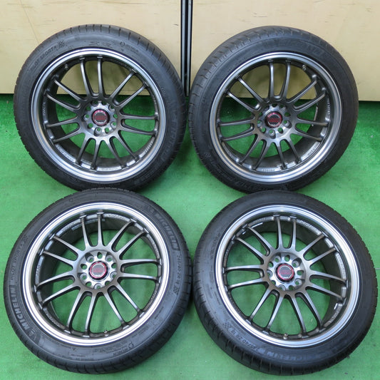 *送料無料* バリ溝！綺麗！8.5分★アウディ等 RAYS VOLK RACING RE30 CLUB SPORT 鍛造 245/40R18 ミシュラン パイロットスポーツ4 レイズ PCD112/5H★4070104イノ
