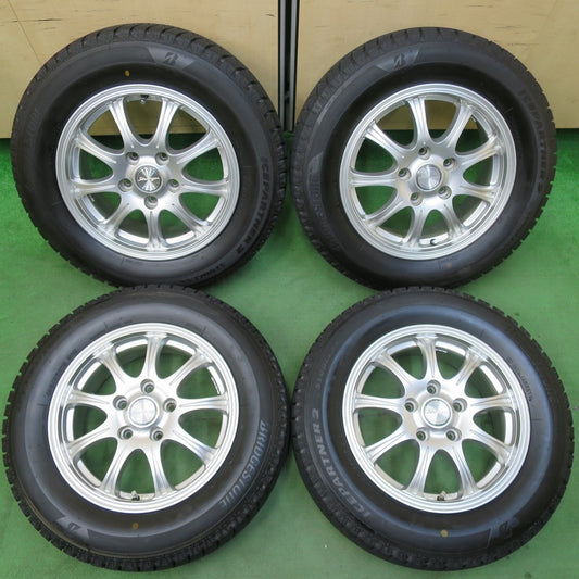 超バリ溝！キレイ！ほぼ10分★スタッドレス 195/65R15 ブリヂストン アイスパートナー2 Stranger ストレンジャー 15インチ PCD114.3/5H★5021118イス