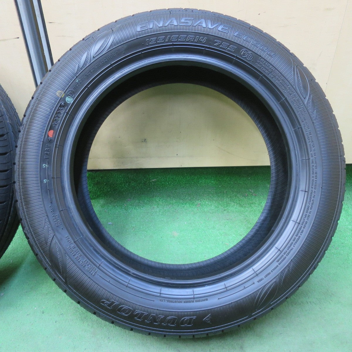 新車外し！25年★155/65R14 ダンロップ エナセーブ EC300 タイヤ 14インチ デイズ ルークス タント ミライース モコ 等★6030410イノタ