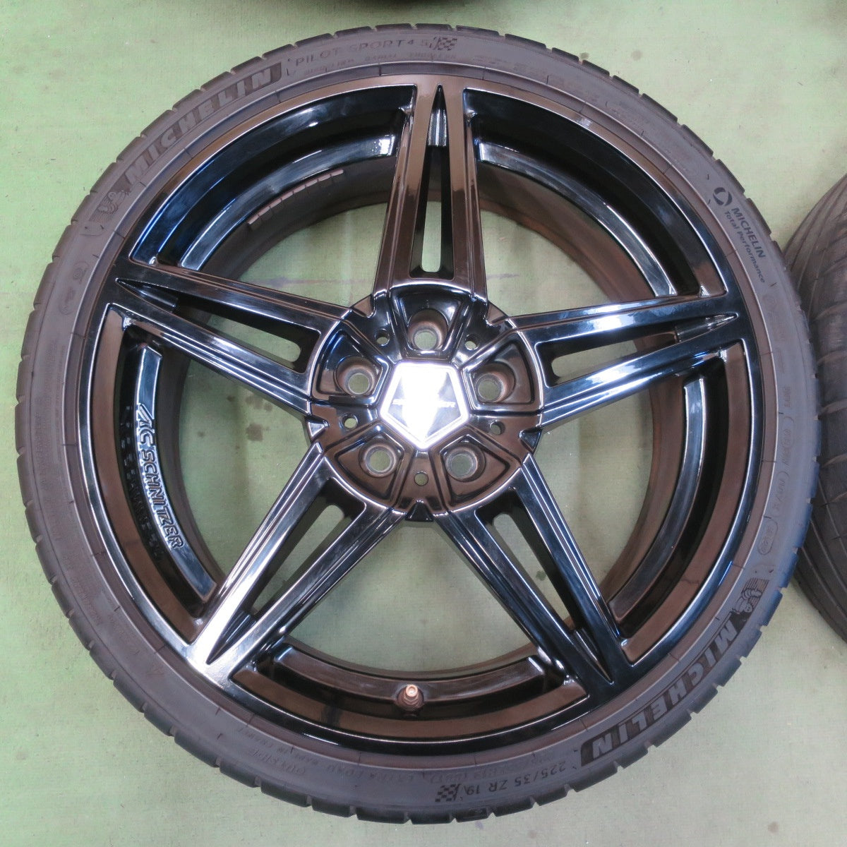 キレイ！22年★BMW MINI 等 AC SCHNITZER AC1 モノブロック 225/35R19 ミシュラン パイロットスポーツ4 S ACシュニッツァー 19インチ PCD112/5H★6051001IMノ