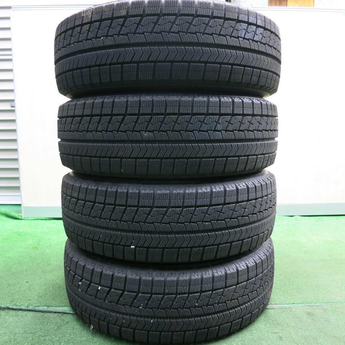 *送料無料* バリ溝！9.5分★ホンダ フィット 純正 スチール 185/65R15 スタッドレス ブリヂストン ブリザック VRX 15インチ PCD100/4H★4051709HAス