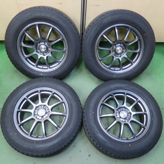 バリ溝！キレイ！9分◎スタッドレス 225/65R17 グッドイヤー アイスナビ SUV V.E.X. VEX 社外 アルミ 17インチ PCD114.3/5H◎6090901イス