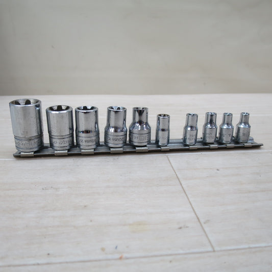 10個セット☆Snap-on スナップオン トルクス ソケット セット FLE 4～18 ソケット レンチ ハンド ツール 工具☆
