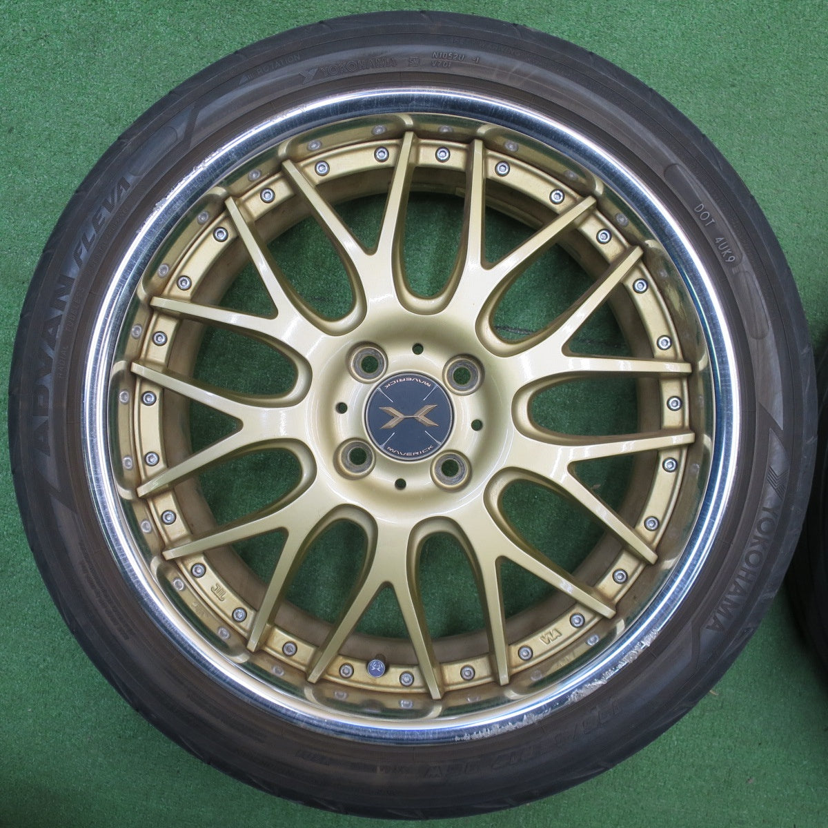 4本価格★MAVERICK 709M 195/45R17 ヨコハマ アドバン FLEVA 17インチ マーベリック PCD100/4H★5121808NJノ