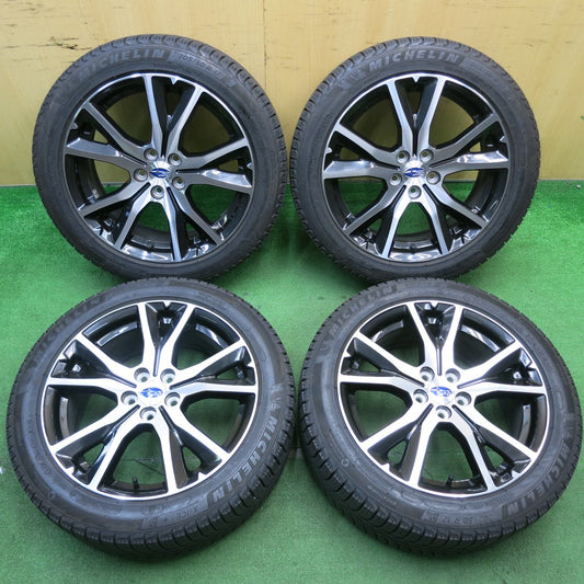バリ溝！キレイ！8.5分★スバル インプレッサ スポーツ 純正 205/50R17 スタッドレス ミシュラン X-ICE3+ 17インチ PCD100/5H★5051407TNス