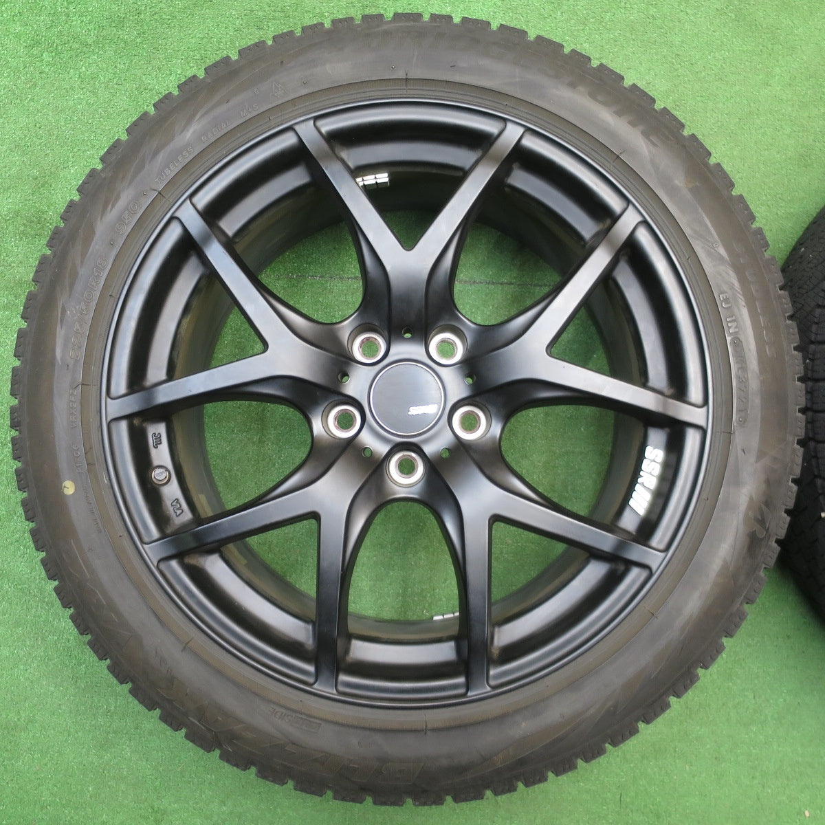 バリ溝！8.5分★SSR GTV03 タナベ 225/50R18 スタッドレス ブリヂストン ブリザック VRX2 18インチ PCD114.3/5H★5121703NJス