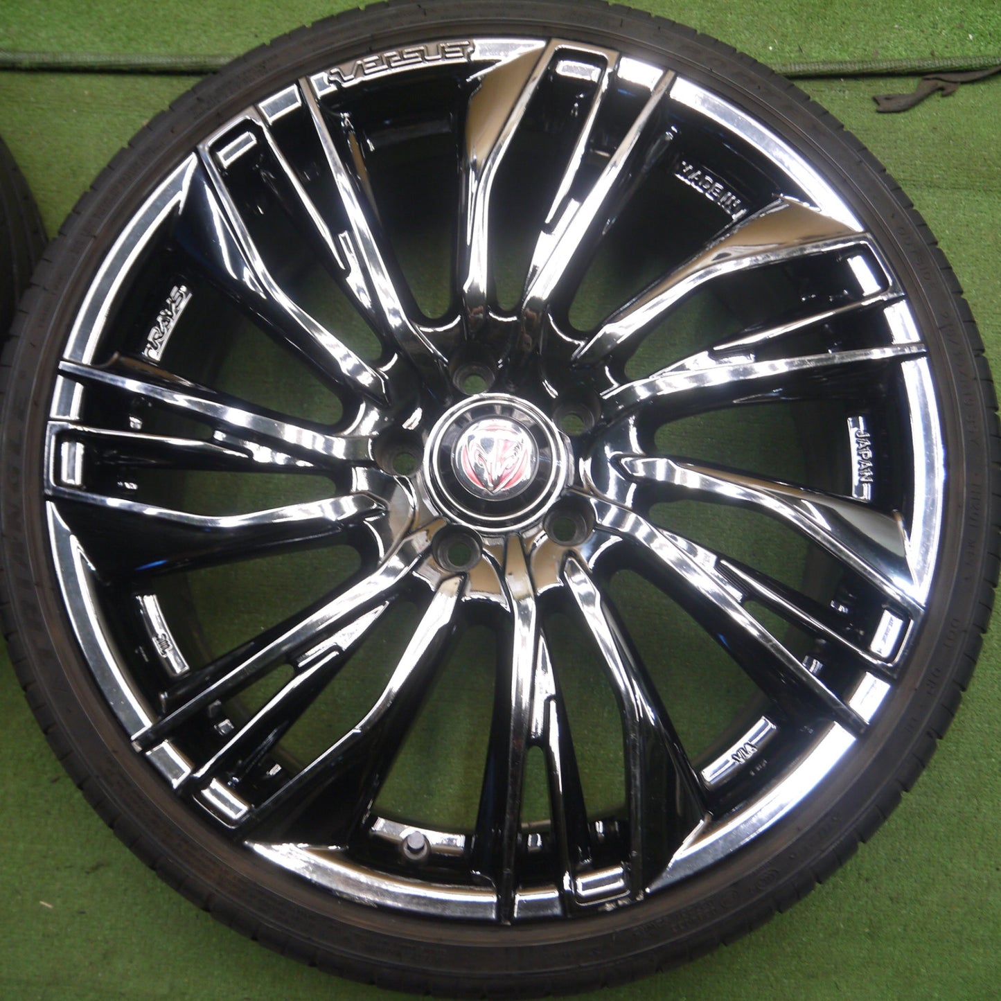 *送料無料* 4本！20年★RAYS VERSUS CONQUISTA 215/35R19 トライアングル SPORTEX TSH11 レイズ ベルサス コンキスタ PCD114.3/5H★4032509Hノ
