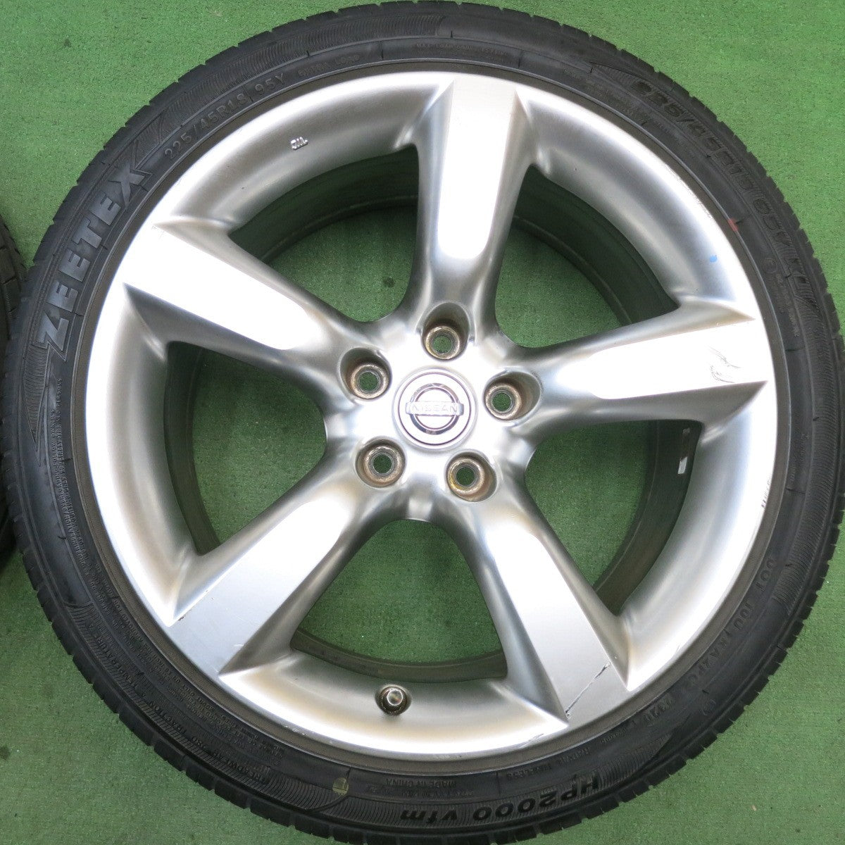 4本価格◎日産 Z33 フェアレディZ 純正 225/45R18 245/45R18 ジーテックス HP2000 vfm 18インチ PCD114.3/5H◎6062803HAノ