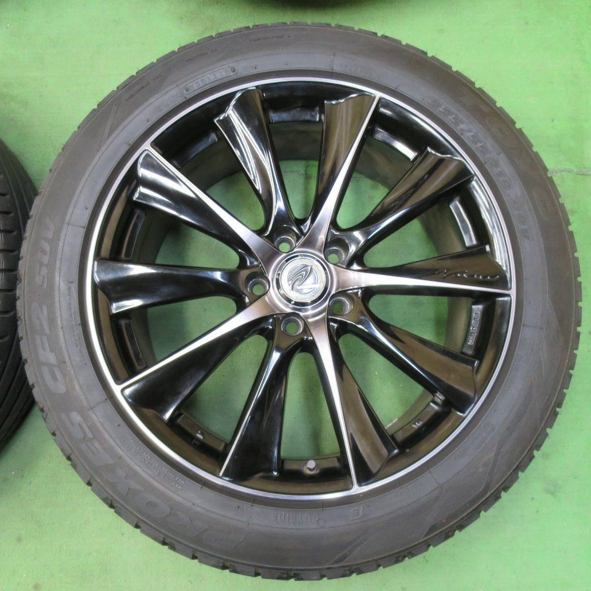 バリ溝！キレイ！9分★RAYS VERSUS BLACKLABEL Epyon 225/55R19 トーヨー プロクセス CF2 SUV レイズ ベルサス ブラックレーベル エピオン 19インチ PCD114.3/5H★5041201イノ