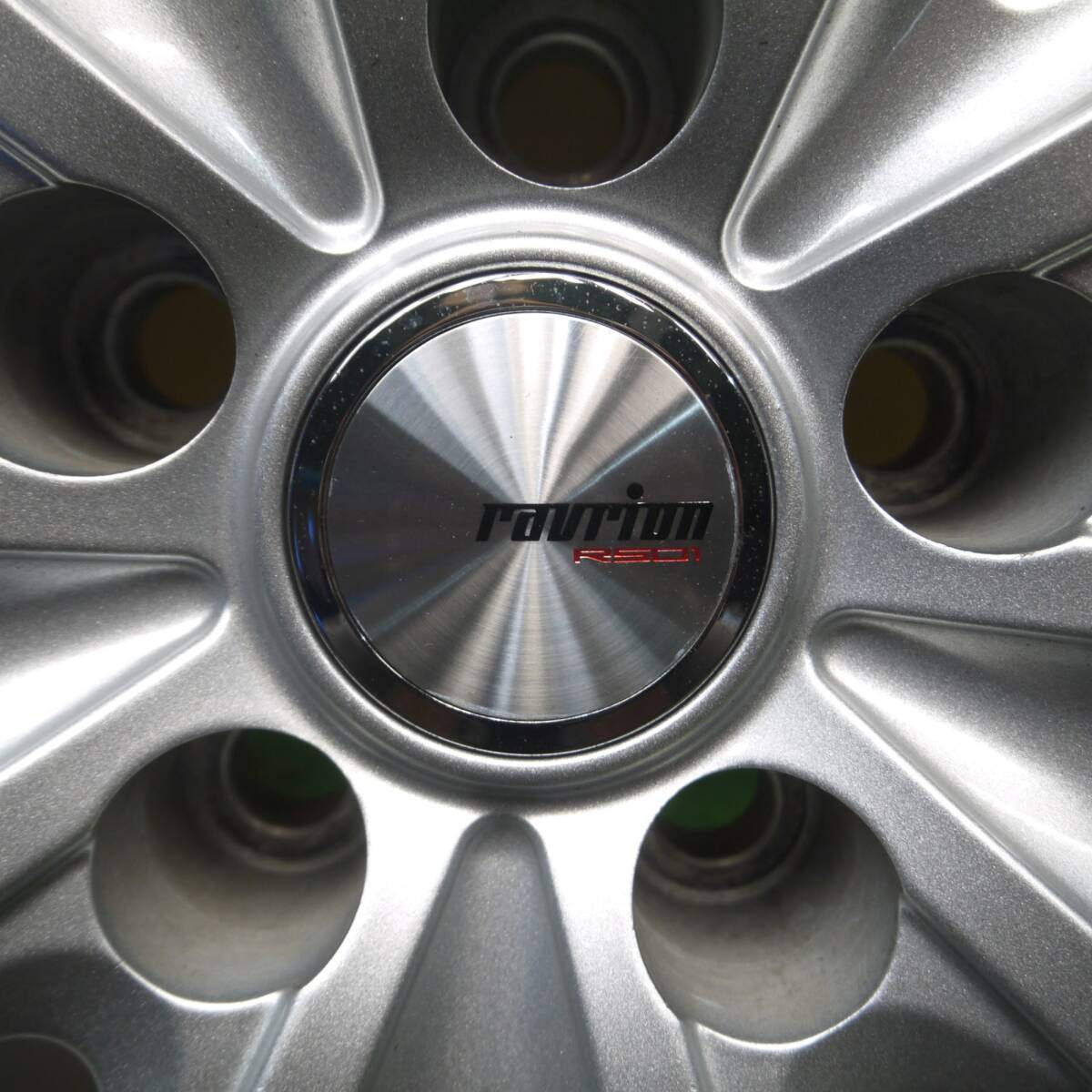 超バリ溝！キレイ！9.5分以上★スタッドレス 225/65R17 グッドイヤー アイスナビ SUV ravrion RS01 PCD114.3/5H★4040110Hス