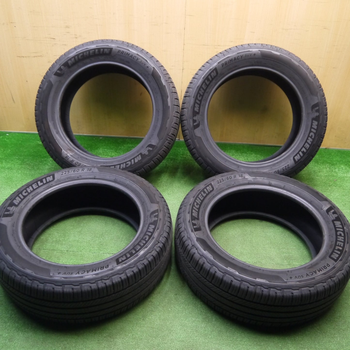 バリ溝！24年！9.5分★225/60R18 ミシュラン プライマシー SUV+ タイヤ 18インチ ハリアー RAV4 等★5120206Hノタ