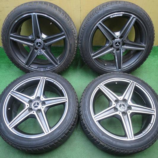 バリ溝！9分★ベンツ 等 AMG タイプ 社外 225/45R18 スタッドレス トライアングル SNOW LION 18インチ PCD112/5H★6021301NJス