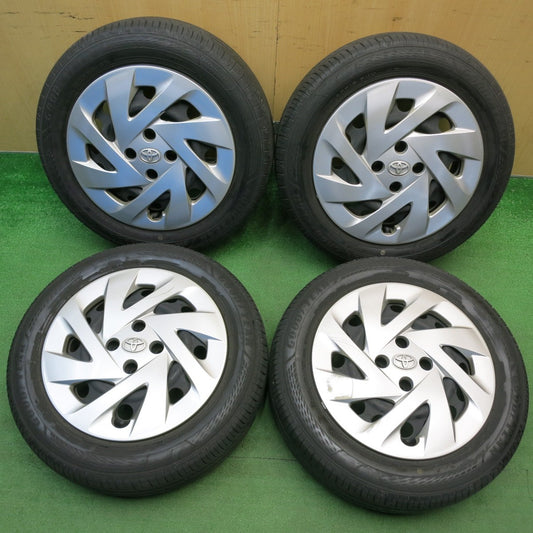 バリ溝！22年！8.5分★トヨタ 10系 アクア 純正 スチール 185/60R15 グッドイヤー EfficientGrip ECO EG02 15インチ PCD100/4H★6040517HAノ