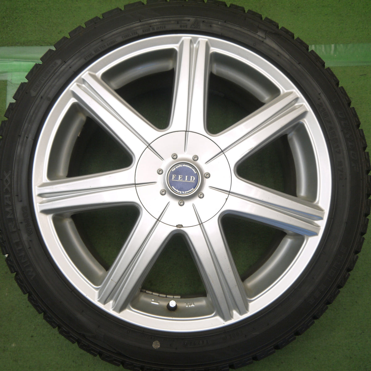 バリ溝！24年！9.5分◎スタッドレス 215/45R17 ダンロップ ウインターマックス WM02 FEID フェイド 17インチ PCD100 114.3/5H マルチ◎6091603Hス