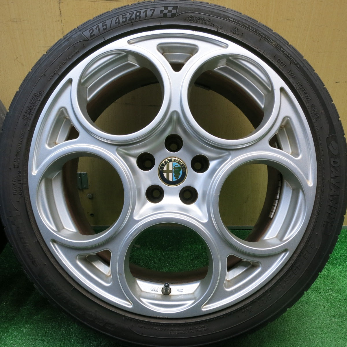 4本価格！22年★アルファロメオ 147 GTA 純正 215/45R17 ダヴァンティ PROTOURA SPORT 17インチ PCD98/5H★5111308HAノ