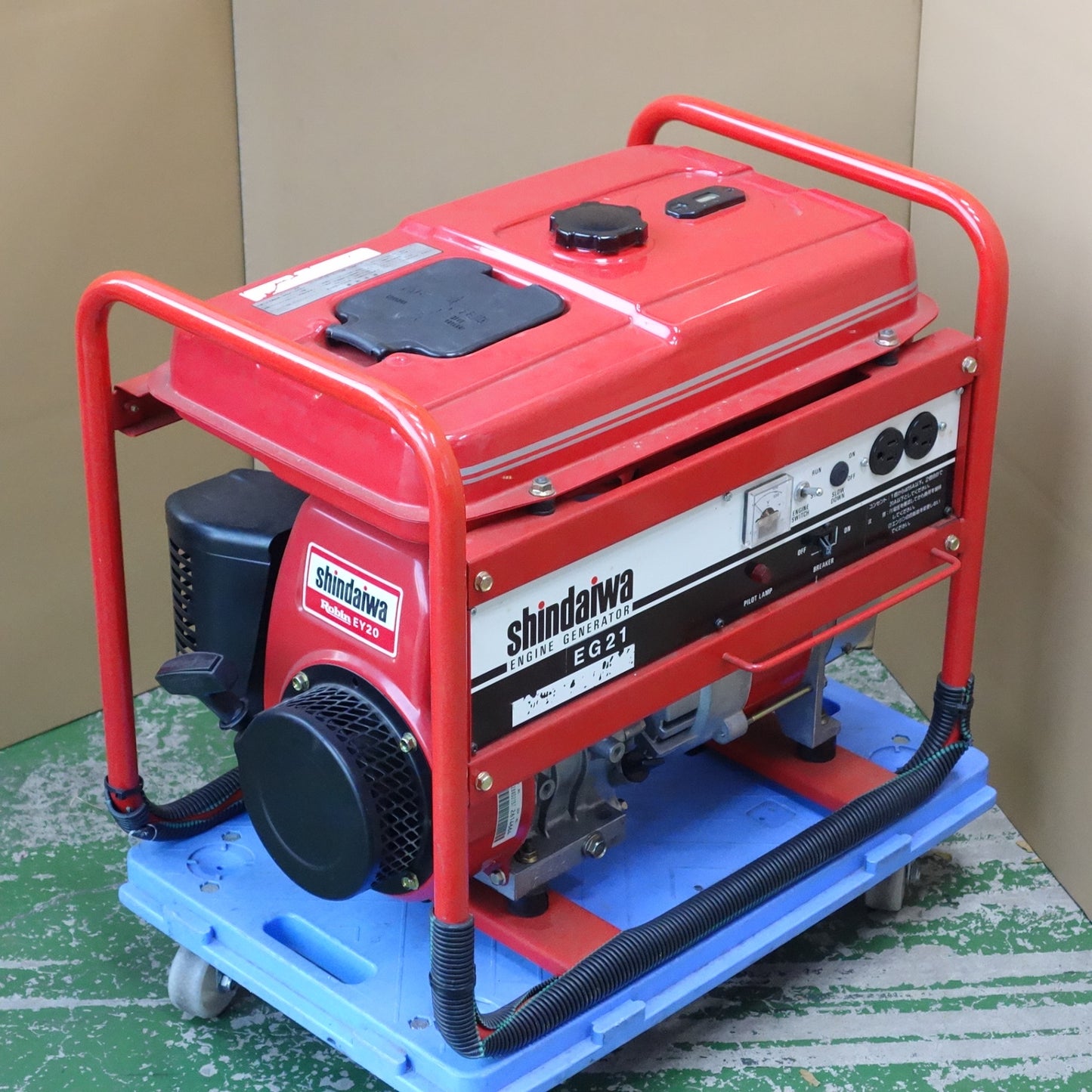 [送料無料] ◆新ダイワ ガソリン エンジン 発電機 100V EG21 ロビン エンジン EY20 防災 電源 やまびこ shindaiwa◆