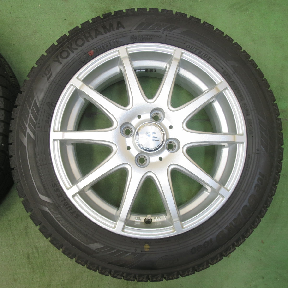 バリ溝！22年！キレイ！9.5分以上★スタッドレス 175/65R15 ヨコハマ アイスガード iG60 KRAITⅡ クレイト2 15インチ PCD100/4H★6031206イス