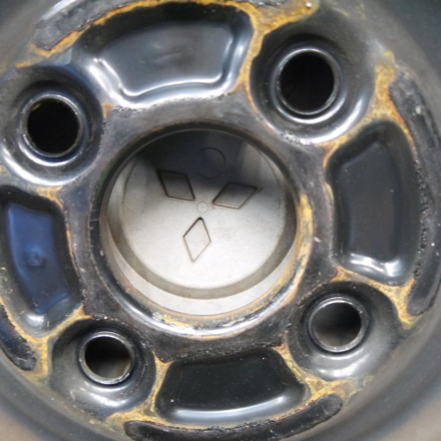 バリ溝！25年！9.5分以上◎三菱 ekワゴン 純正 スチール 155/65R14 ブリヂストン NEWNO ニューノ 14インチ PCD100/4H◎6081701Hノ