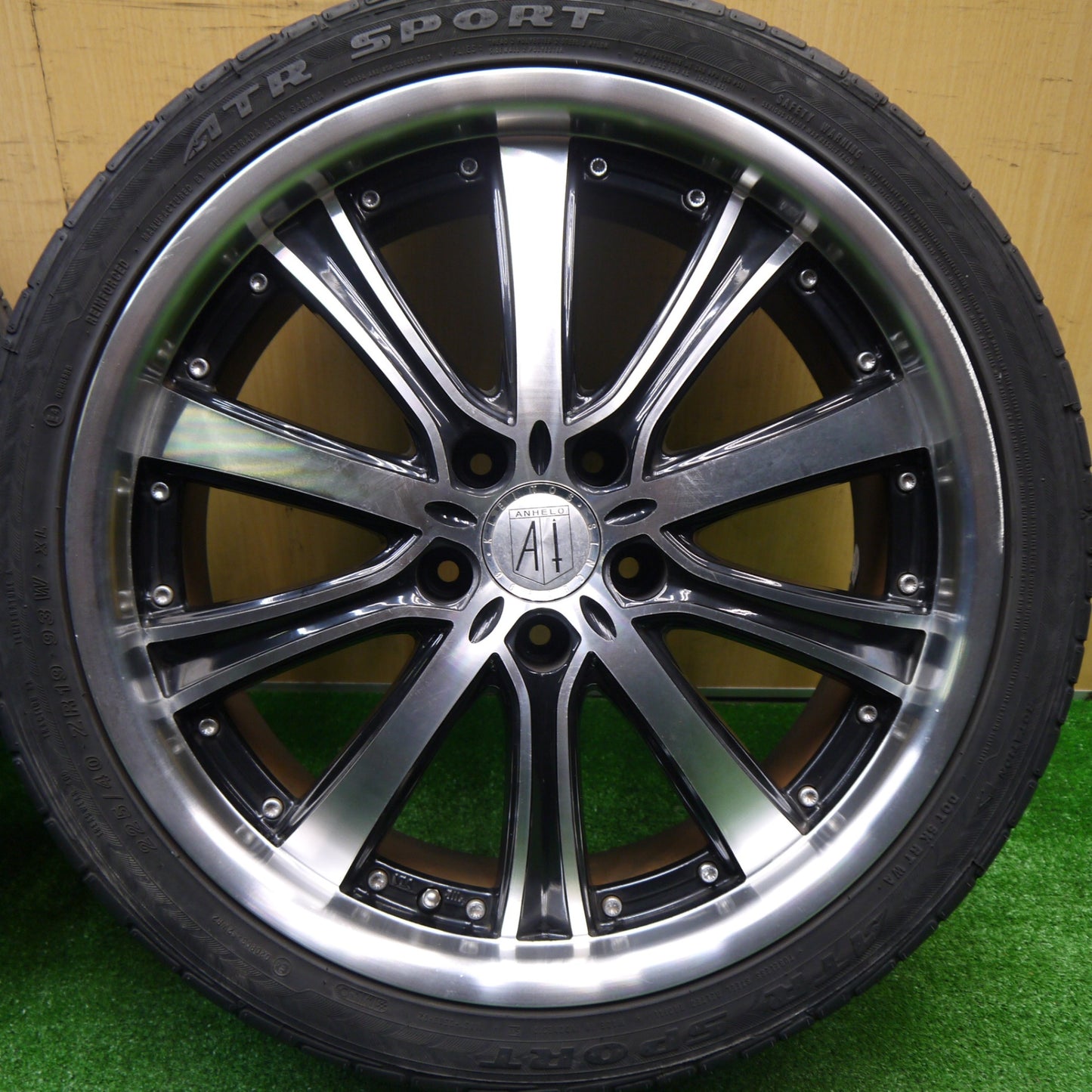 バリ溝！ほぼ10分★ANHELO KLEITOS M190 225/40R19 ATR SPORT アネーロ クレイトス 19インチ PCD114.3/5H★5103104Hノ