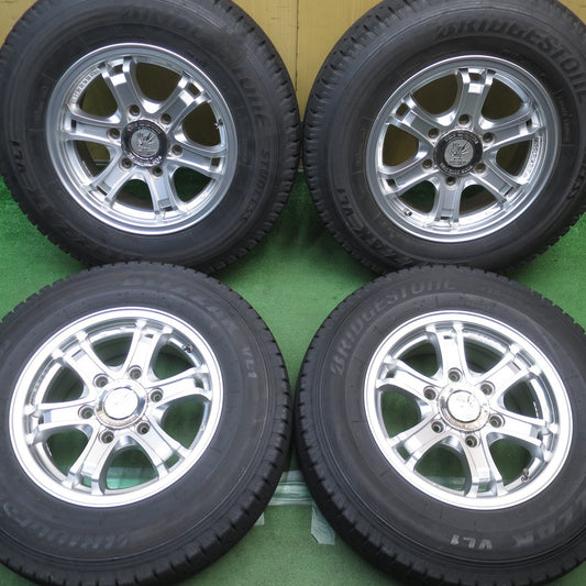 バリ溝！キレイ！9分◎KEELER FORCE 195/80R15 107/105L スタッドレス ブリヂストン ブリザック VL1 キーラー フォース 15インチ PCD139.7/6H◎6092905NJス