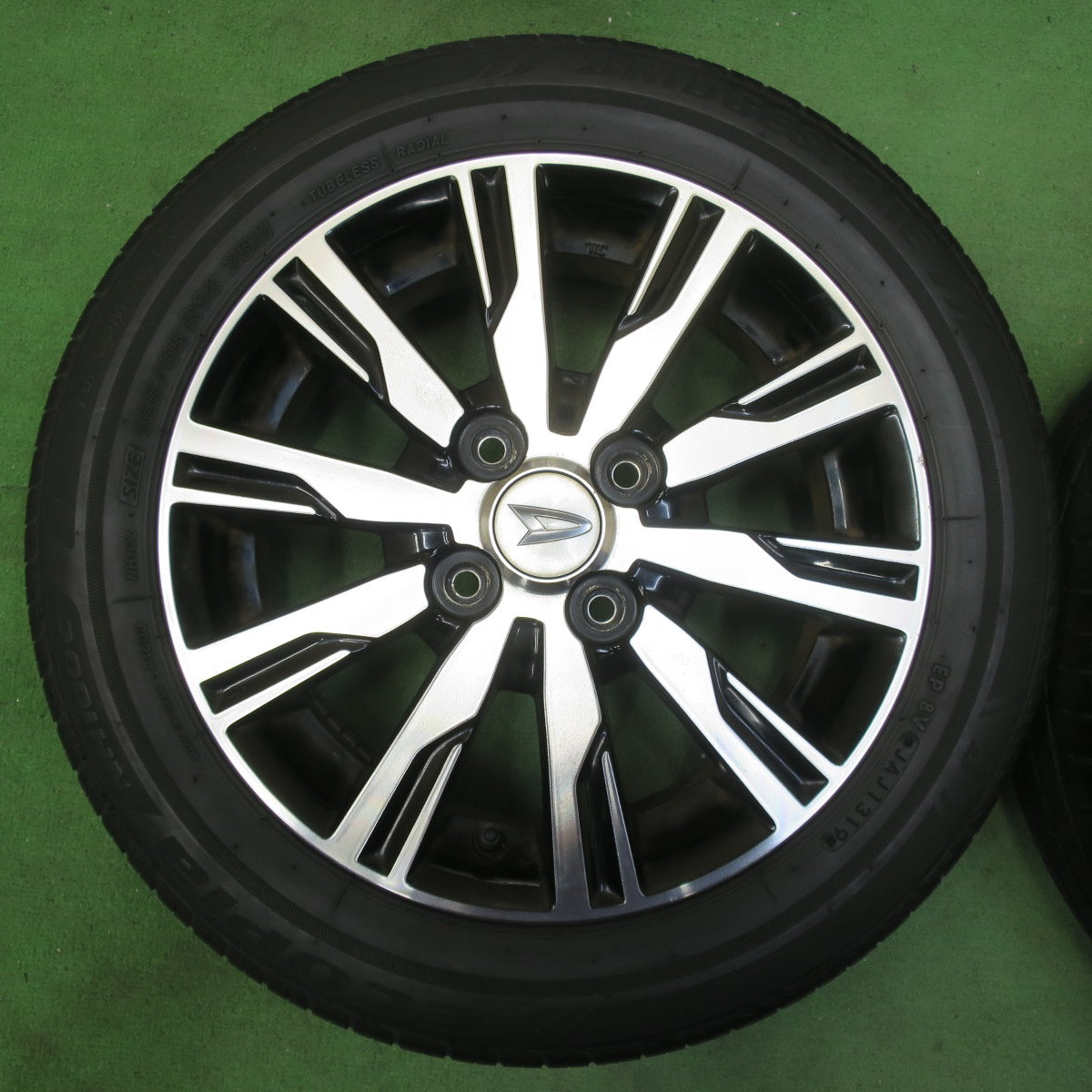 [送料無料] 4本価格★ダイハツ LA600S タント カスタム 純正 155/65R14 ブリヂストン エコピア NH100C 14インチ PCD100/4H★5040503イノ