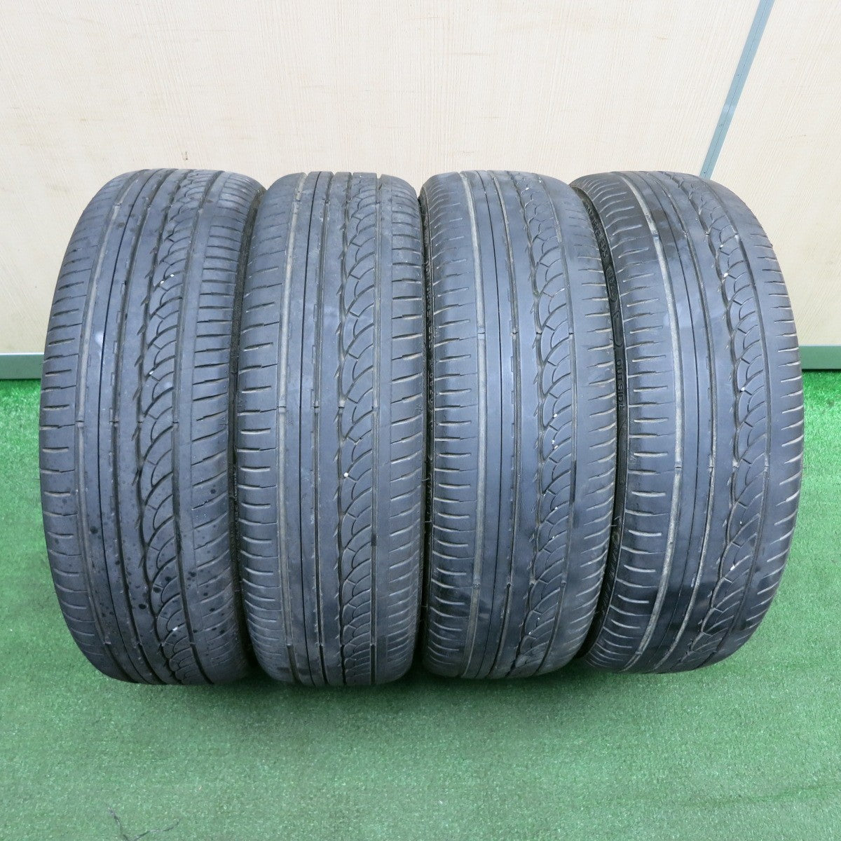 *送料無料* バリ溝！20年！9分★165/35R18 ナンカン AS-1 AW aw-190 LG190 18インチ PCD100/4H 軽自動車★4032601TNノ